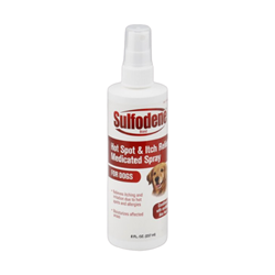 Sulfodene® Hot Spot & Itch Relief Medicated Spray Sulfodene, Hot, Spot, Itch, Relief, Medicated, Spray, Farnam,  skin, coat, repair, irritation, insect, bite, dog, canine, puppy, medication, witch, hazel, benzyl, allergy