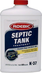 ROEBIC® K-37 Septic Tank Treatment ROEBIC®, K-37, Septic, Tank, Treatment, Labratories, Home, Garden, septic, tank, cleaner, plumbing, supplies, Biological, excessive, water, harmful, detergents, chemicals, restore, natural, balance, promoting, efficient, rapid, breakdown, solids, reducing, sludge, scum, levels, reduced, odors, less, clogs, system operation