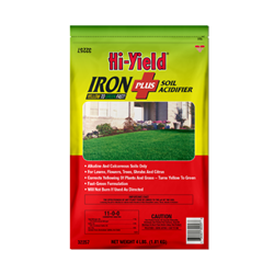 Hi-Yield® Iron Plus Soil Acidifier 11-0-0 Hi-Yield, Hi Yield, Iron Plus Soil, Acidifier, 11-0-0, Fertilizer, Green, Plants, Grass, No Burn, Yellow to Green, Fertilome, ferti•lome, VPG, 32257
