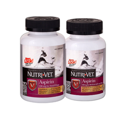 Nutri-Vet® Aspirin Chewable Tablets for Dogs Nutri-Vet, Nutri, Vet, Nutrivet, Aspirin, Chewable, Tablet, Dogs, Canine, Pain, Medication, arthritis, hip, dysplasia, fever, inflammation, reducer, USA, sore, joints, health, care