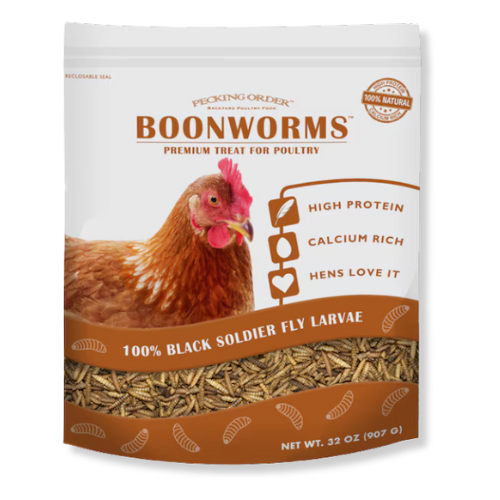 Top Flight Pet - Boonworms Black Soldier Fly Larvae - 32 oz #011418