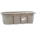 Behlen® Round-End Poly Stock Tanks - Granite Gray - 150 Gallon 6'x2'x2' - 019046