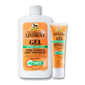 Absorbine® Veterinary Liniment Gel muscle pain relief, joint pain gel, liniment gel, arthritis relief, sore muscle treatment, menthol gel, herbal liniment, calendula for pain, echinacea liniment, wormwood pain relief, spearmint pain gel, natural pain reliever, equine liniment, horse liniment gel, pre-workout joint gel, swelling reducer, joint stiffness relief, overexertion pain relief