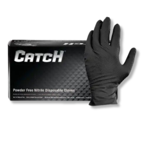  ProWorks® Black Nitrile Gloves w/ Pyramid Grip 