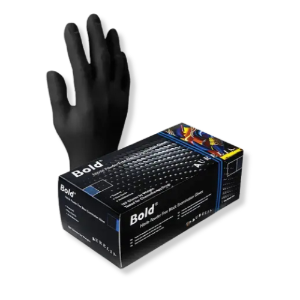 Agri-Pro® Black Nitrile Exam Gloves - Bold 