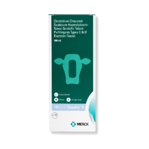 Merck® BOVILIS Cavalry 9 Cavalry®, 9, Merck, Animal, Health, 7-way, blackleg, red, water, tetanus, protection, cattle, vaccine, Clostridium, chauvoei, septicum, novyi, sordelli, perfringens, Types, C, D, haemolyticum, bacillary, hemoglobinuria