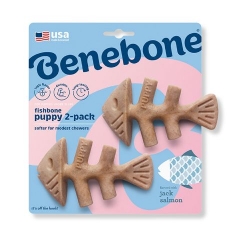 Benebone® Puppy Fishbone 2-Pack Chew Toy 