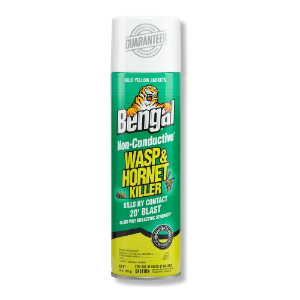 Bengal® Non-Conductive Wasp & Hornet Killer Bengal® Non-Conductive Wasp & Hornet Killer, Bengal, wide shotgun blast wasp killer, knockdown all the wasps at one time,  Solvent-based wasp spray, maximum knockdown, Non-conductive up to 57,200 volt dielectric strength, Kills on contact, Sprays up to 20 ft., wasp killer, wasp spray, hornet killer, hornet spray