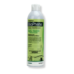 BioSentry® BioPhene™ Spray Disinfectant BioSentry®, BioPhene™, Spray, Disinfectant, EPA, registered, effectively, controls, common, viruses, bacteria, challenge, agriculture, market, fungi, eliminates, odor, controls, mold, mildew, vehicles, footwear, anywhere, quick, disinfection, needed, biosecurity, portfolio, Active, O-Phenylphenol, Ethanol, Service, animal, transport, animal, care, facilities, livestock, office, quarters, quarantine, areas, laboratories, life, science, Activity, Virucidal, Tuberculocidal, Fungicidal, Staphylocidal, Pseudomonacidal, Application, Aerosol, Aerosolised, benefits, Provides, fast, effective, disinfection, influenza, A, B, Kills, 99.9%, harmful, bacteria, Eliminates, Dries, quickly, leaving, behind, no, residue