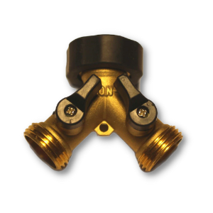 Brass Y Valve - 3/4" w/ Shutoff 