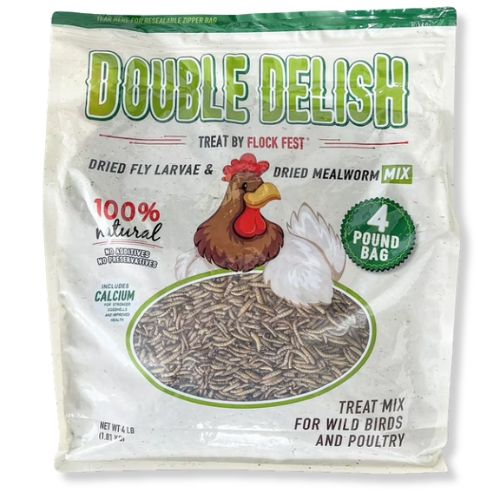 Buffalo® Flock Fest Double Delish Dried Mealworms and Black Soldier Fly Larvae 
