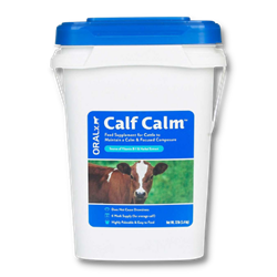 Calf Calm® Pellets Calf, Calm®, Pellets, Oralx, Livestock, show, cattle, calming, supplement, daily, feed, calves, Vitamin, B-1, Valerian, Root, Extract, focused, composure, causing, drowsiness, Oralx, ingredients, fresh, potent, long, shelf-life, two, scoops, morning, evening, resealable, average, included