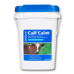 Oralx® Calf Calm Pellets Calf, Calm®, Pellets, Oralx, Livestock, show, cattle, calming, supplement, daily, feed, calves, Vitamin, B-1, Valerian, Root, Extract, focused, composure, causing, drowsiness, Oralx, ingredients, fresh, potent, long, shelf-life, two, scoops, morning, evening, resealable, average, included