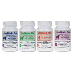 RXJ© CapShield Plus Canine CapShield, Plus, Canine, RXJ, nitenpyram, supplement, Lufenuron, flea, kill, treat, aid, heal, dog, puppy, home, indoor, house, capsule, pet, med, vet, tablet, small, medium, large, XL, IGR, 30, day, stop, reproduce, reproduction, preventative, capstar, monthly, dose