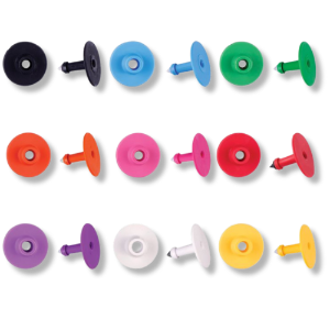 CattleLand© Male Small Button Tags 