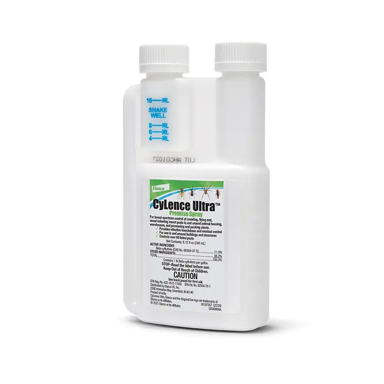 Elanco® Cylence Ultra™ Tempo®, SC, Ultra, Premise, Spray, Bayer, Ant, Carpenter, bees, Cockroaches, Crickets, Darkling, beetles, Fleas, Flies, Gnats, Moths, Spiders, Ticks, d, Wasps, pyrethroid, beta-cyfluthrin, pesticide, insecticide, crawling, insect, killer