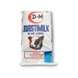 D-M® Substimilk Blue Label - Calf Milk Replacer - 25 lb. D-M, Calf, Milk, Replacer, 20-20-0.15, Dairy, Manufacturers, Inc., calf, substitute, non-medicated