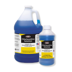 Durvet® Chlorhexadine Solution A topical aqueous cleaning solution, horses, dogs, superficial cuts, abrasions, insect stings