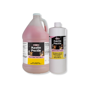 Durvet® Kaolin Pectin Durvet® Kaolin Pectin, Treatment, Non-infectious diarrhea, horses, cattle, dogs, cats, prevent dehydration, Absorbs removes bacterial toxins and poisons from the intestinal tract, relaxes and slows down the movement of inflamed intestines