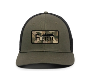 Fletch® Twill Mesh-Back Trucker Style cap 