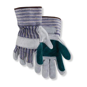 Golden Stag© Split Cowhide Double Palm, Safety Cuff 