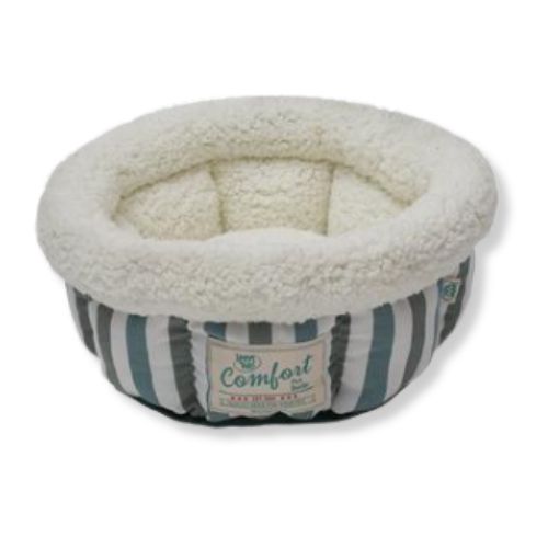 Happy Tails® Pet Bed Plaid Grey/Turqouise Cloud 