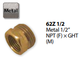 Hose Fitting 1/2" NPT(f) x GHT(m) 