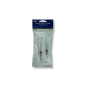Ideal® Disposable Syringe w/ Polypropylene Hub Needles (3-Pack) 