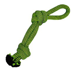 Jolly Pets® Knot-N-Chew Rope Dog Toy (Looped/2 Knots) 