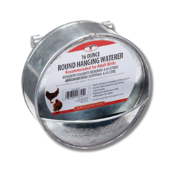 Little Giant® Galvanized Round Hanging Poultry Waterer Little Giant Heated Poultry Waterer, Chicken Coop, Chicken Supplies, Chicken Water, Little Giant, Miller Mfg, Miller Manufacturing, Hanging Waterer, Poultry Supplies, Chicken Waterer, Round Water, Galvanized