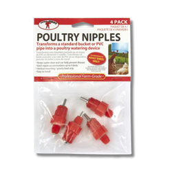 Little Giant® Poultry Nipple (4 Pack) Little Giant™ Poultry Nipple 4 Pack, Miller Manufacturing, Poultry supplies, backyard chicken supplies, hobby farm supplies, 