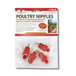 Little Giant® Poultry Nipple (4 Pack) Little Giant™ Poultry Nipple 4 Pack, Miller Manufacturing, Poultry supplies, backyard chicken supplies, hobby farm supplies, 