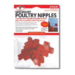 Little Giant® Side Mount Poultry Nipple (4 Pack) 