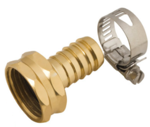 Metal Female Coupling w/ Steel Clamp 