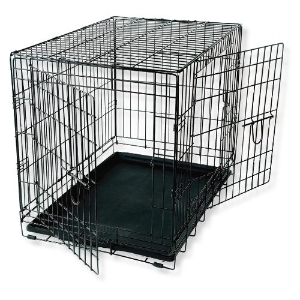 Miller Mfg® Double Door Metal Dog Crate 