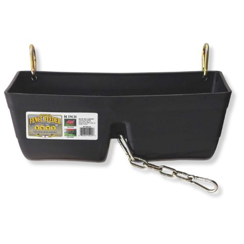 Miller Mfg® Fence Feeder with Clips in Black 
