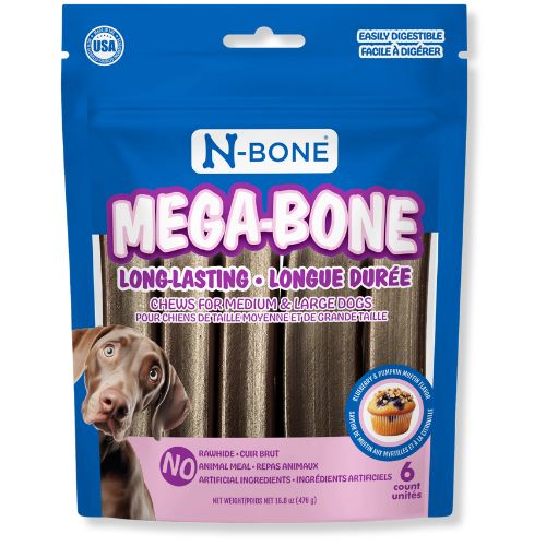 N-Bone® Mega-Bone Long-Lasting Chew Blueberry Pumpkin Muffin 
