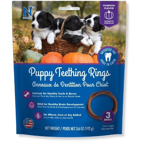 N-Bone® Puppy Teething Rings Pumpkin Flavor 