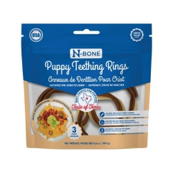 N-Bone® Puppy Teething Rings Taste of Texas Queso Con Carne Flavor 