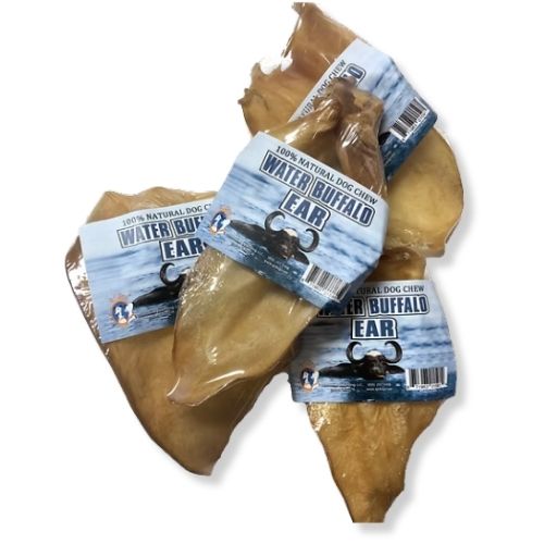 QT Dog® Water Buffalo Ears Bulk 