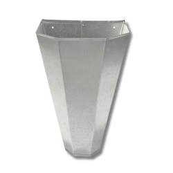 Little Giant® Restraining Cone Restraining Cone, Miller, Poultry Handling Equipment, Poultry Processing, Poultry Processing Equipment, restrain birds during processing, easy poultry processing, heavy-gauge galvanized steel restraining cone, flat back restraining cone, easy mounting poultry cone, easy to clean restraining cone,  game birds, bantams, small layers, large layers, broilers, roaster turkeys, young turkeys, large capons, medium turkey