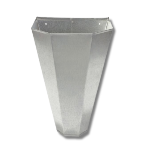 Little Giant® Restraining Cone Restraining Cone, Miller, Poultry Handling Equipment, Poultry Processing, Poultry Processing Equipment, restrain birds during processing, easy poultry processing, heavy-gauge galvanized steel restraining cone, flat back restraining cone, easy mounting poultry cone, easy to clean restraining cone,  game birds, bantams, small layers, large layers, broilers, roaster turkeys, young turkeys, large capons, medium turkey
