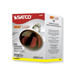 Satco® 250W Red Bulb Satco, 250, watt, w, Red, Bulb, heating, lamp, s4998, stock, supplies, supply, outdoor, farm, barn, ranch, miller, little, giant