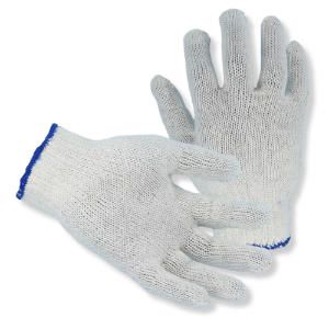 String Knit White Gloves 