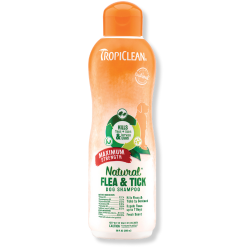 TropiClean® Flea & Tick Maximum Strength Shampoo for Dogs 