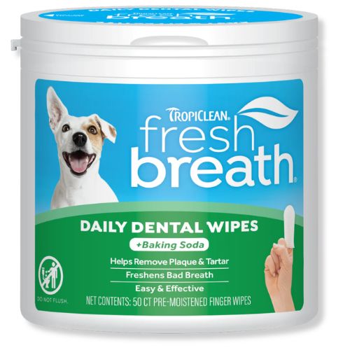 TropiClean® Fresh Breath Finger Dental Wipes 