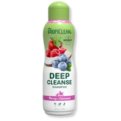 TropiClean® Grooming Berry + Coconut Deep Cleansing Pet Shampoo 