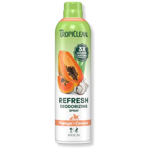 TropiClean® Grooming Papaya + Coconut Deodorizing Pet Spray 