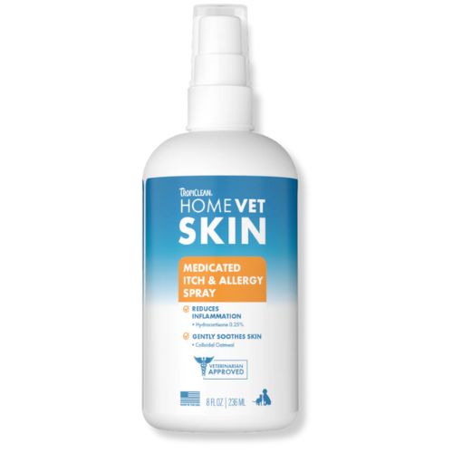 TropiClean® HomeVet Medicated Itch & Allergy Pet Spray 