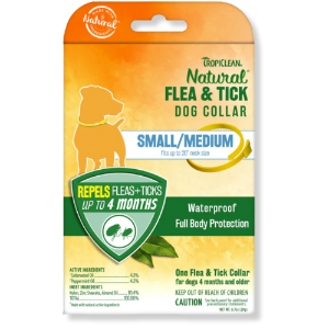 TropiClean® Natural Flea & Tick Repellent Collar for Small/Medium Dogs 